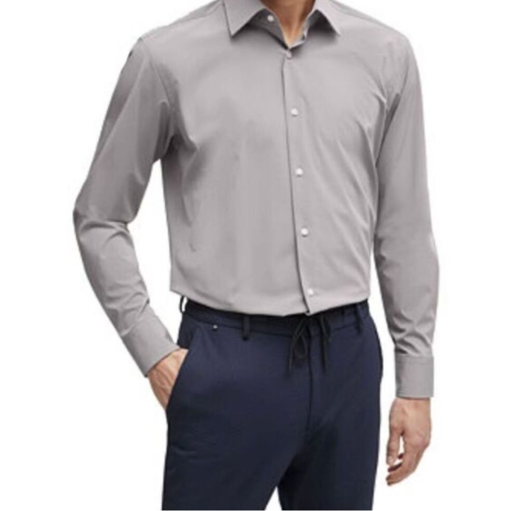 HUGO BOSS Men's Long Sleeve Button Down Shirt Size 16 34/35